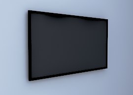 Wall tv off