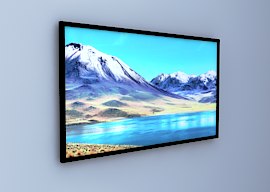 Wall tv on